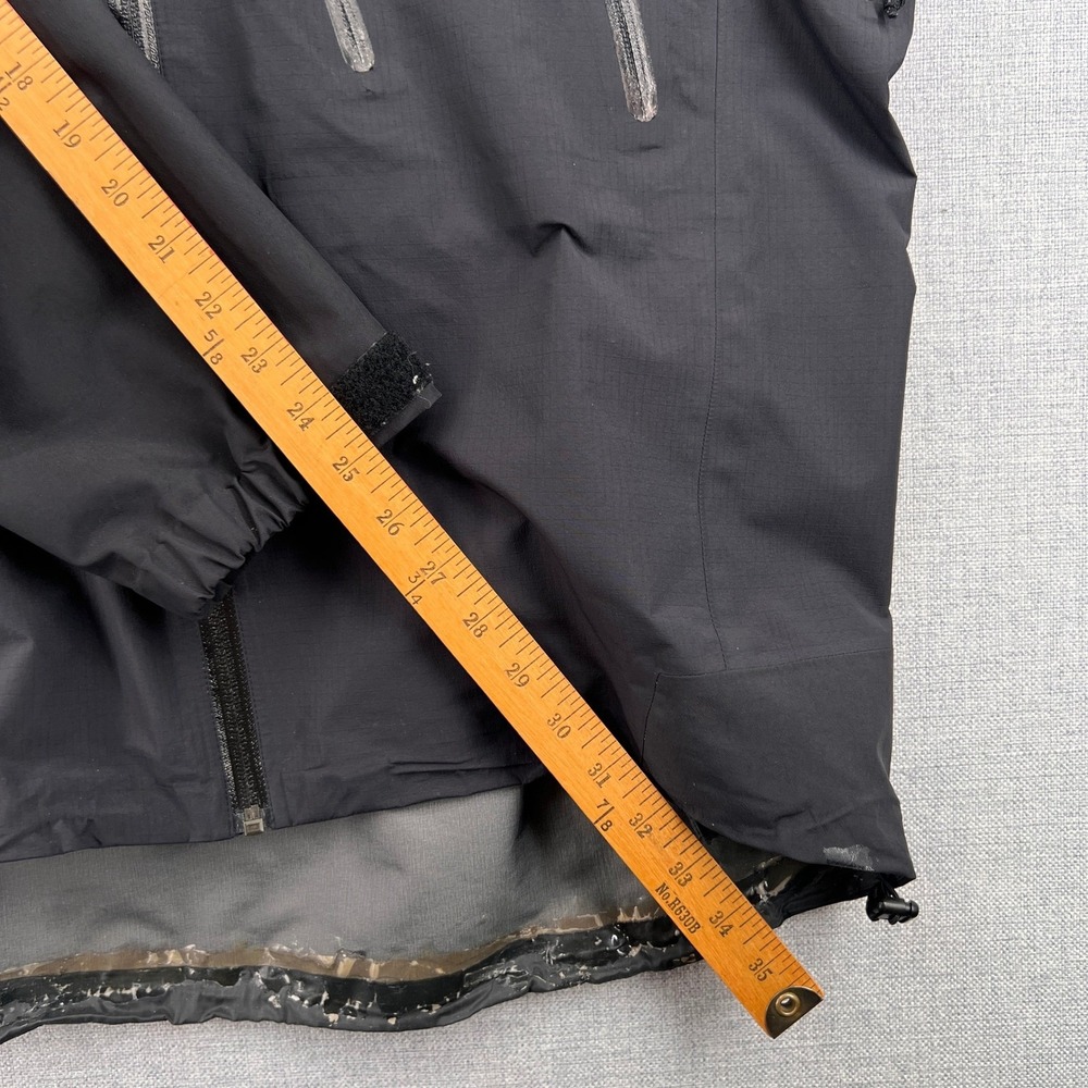 Arc'teryx Alpha AR Gore-Tex Pro Shell Jacket Men Large Black Hiking FLAW - Picture 11 of 13